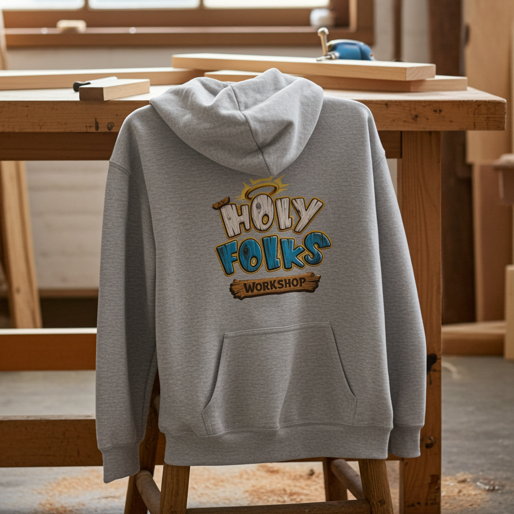 The Holy Folks Workshop - Youth heavy blend hoodie